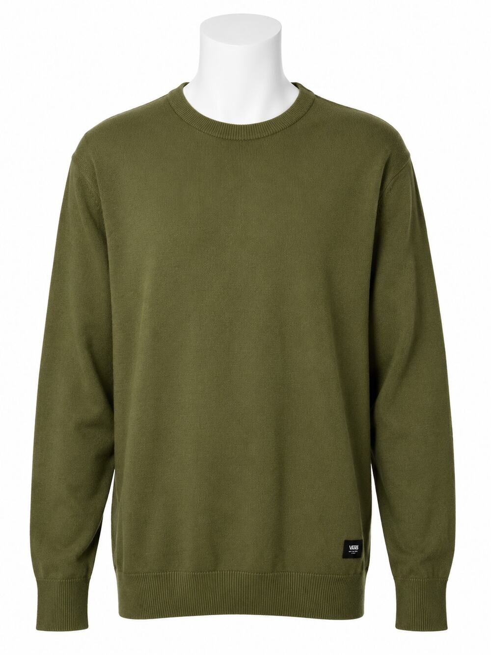 Vans Tacuba Solid Crewneck Sweater – Loden Green – Size S